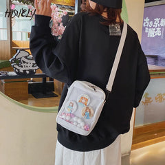 Clear PVC Crossbody Bag Shoulder Jelly Small Flap Bag