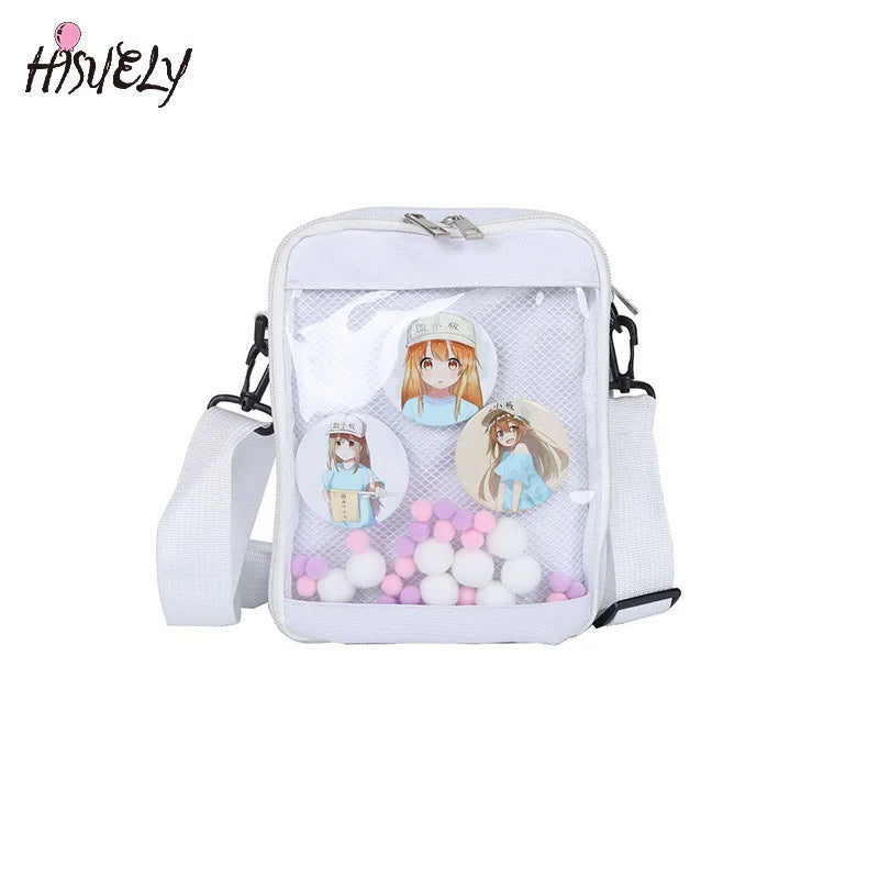 Clear PVC Crossbody Bag Shoulder Jelly Small Flap Bag