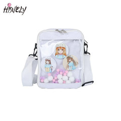 Clear PVC Crossbody Bag Shoulder Jelly Small Flap Bag