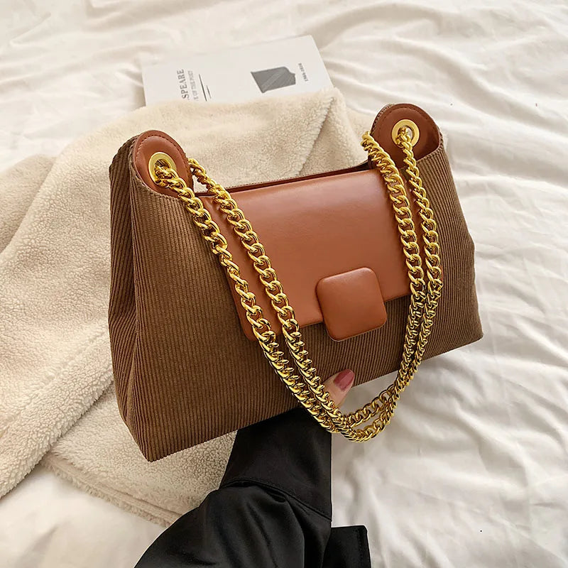 Cloth Shoulder Bags Large Ladies Crossbody Chains Handbag