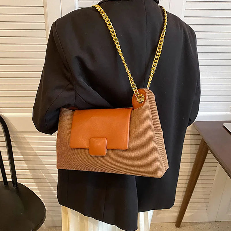 Cloth Shoulder Bags Large Ladies Crossbody Chains Handbag