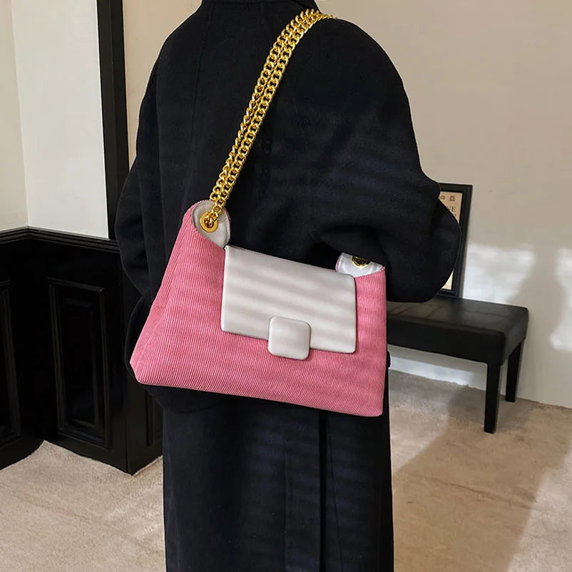 Cloth Shoulder Bags Large Ladies Crossbody Chains Handbag