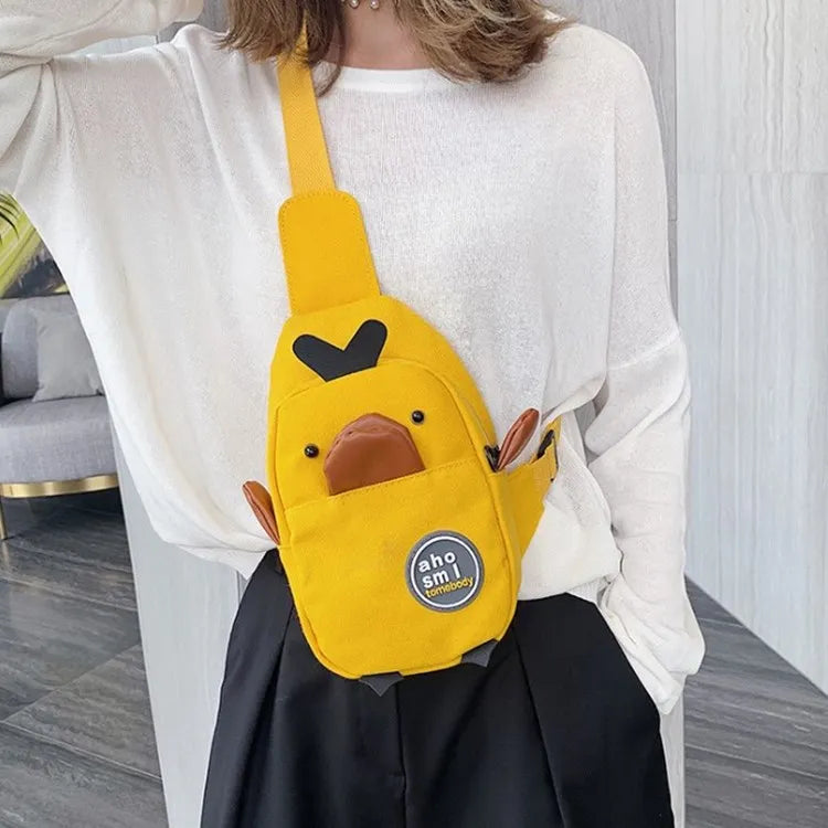 Canvas Crossbody Bag for Women Chest Bag Version Shoulder Bag