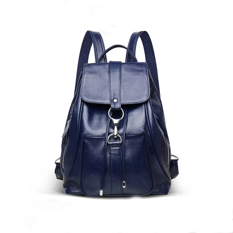 Women PU Leather Backpack School Bags Large Travel Bag E185