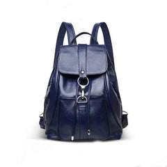 Women PU Leather Backpack School Bags Large Travel Bag E185
