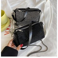 Rhinestone Diamond Chain Crossbody Bag Women's Shoulder Bag