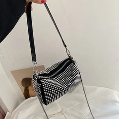 Rhinestone Diamond Chain Crossbody Bag Women's Shoulder Bag