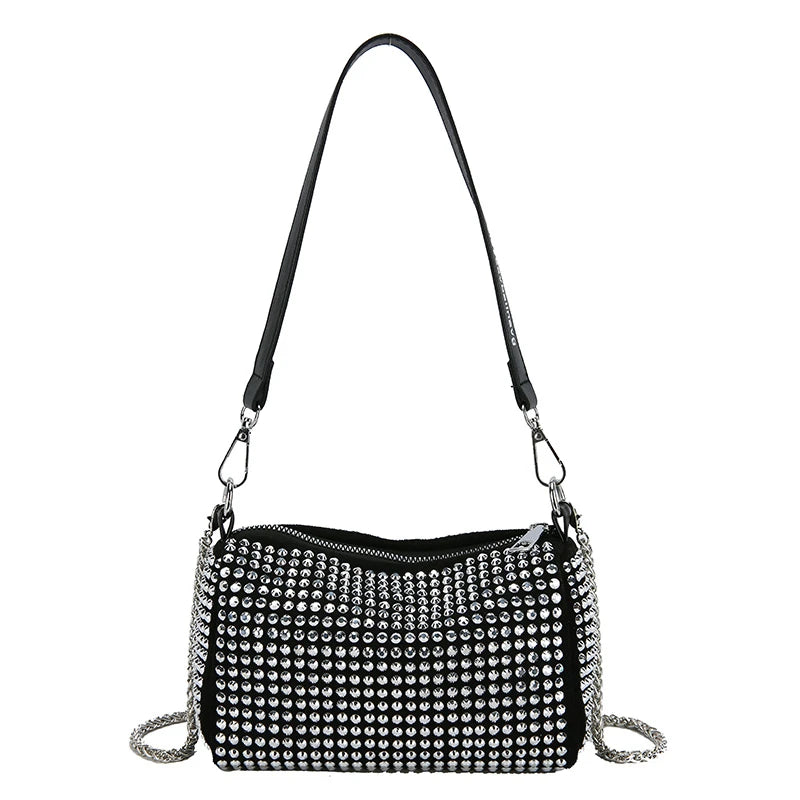 Rhinestone Diamond Chain Crossbody Bag Women's Shoulder Bag