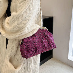 Sequins Crossbody Bags Wedding Evening Clutch Lady Chain Shoulder Bags