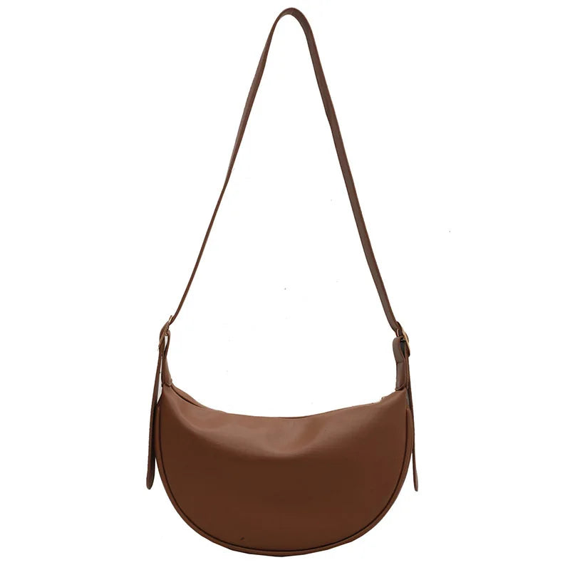 Large Capacity Women's Dumpling Bag Shoulder Crossbody Handbag