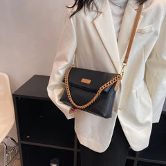 Casual Women Pu Leather Shoulder Bags Chain Big Pockets High Capacity Crossbody