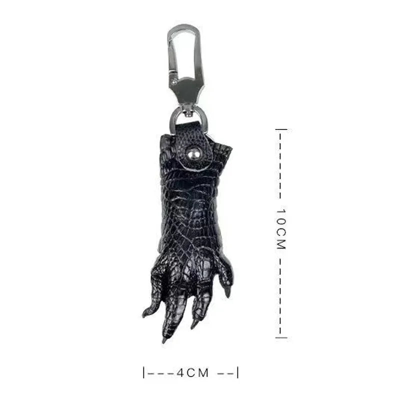 Crocodile Leather Key Chain Case for Men Women