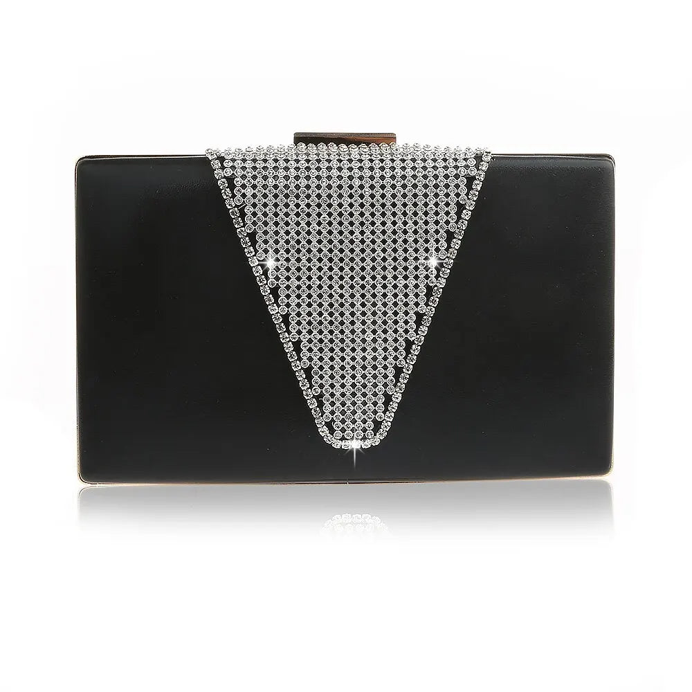 Bling Diamond Clutch Evening Bag Wedding Purse Party Handbag WY219
