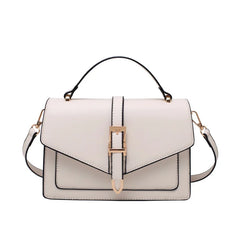 Solid PU Leather Shoulder Bags for Women