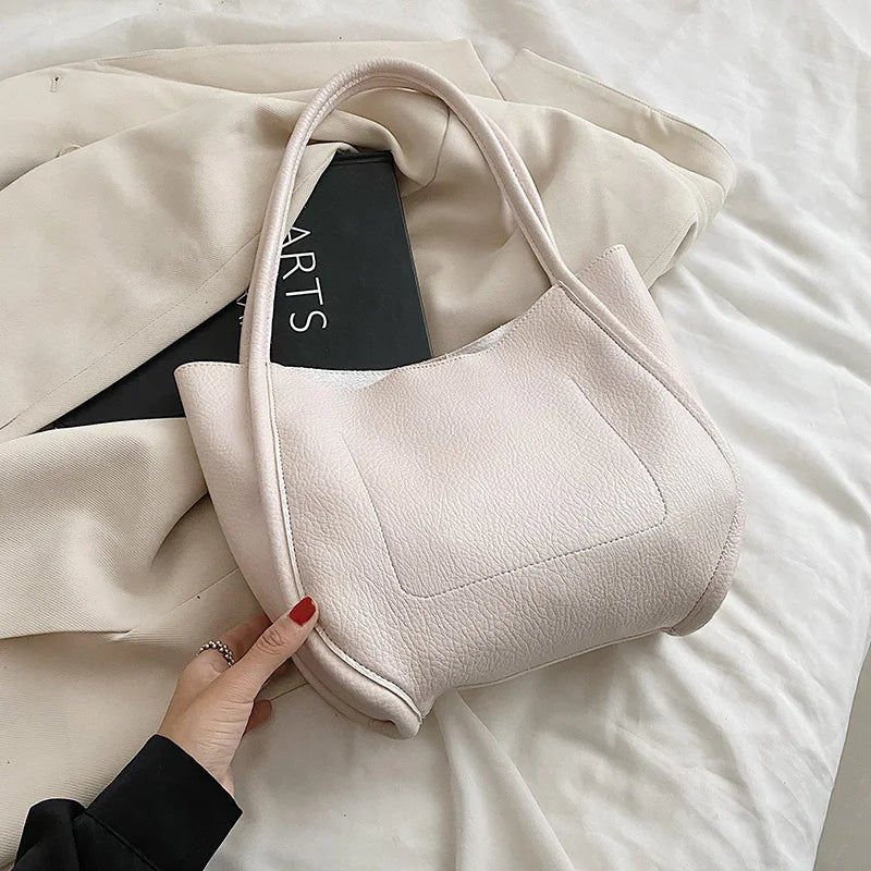 Women's Soft PU Leather Shoulder Bag Summer Handbag Totes