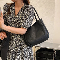 Women's Soft PU Leather Shoulder Bag Summer Handbag Totes