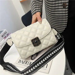 Lattice Shoulder Bag Small Square Bag Purses Handbag