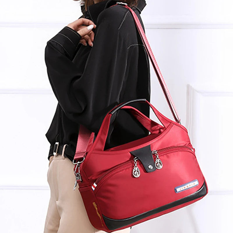 Oxford Cloth Large Capacity Shoulder Bag Ladies Casual Light Outdoor Travel Hand