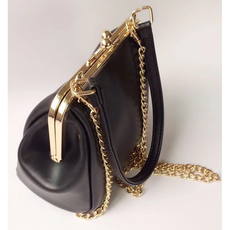 Vintage Handbag Women's Shoulder Messenger Bag Mini Clip Bag