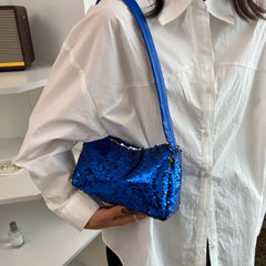 Glitter Underarm Bags for Women Handbags Small Top-Handle Bags
