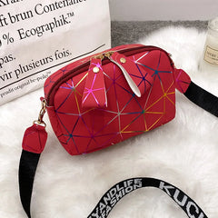 Small Zipper Crossbody Bag PU Leather Shoulder Messenger for Girls