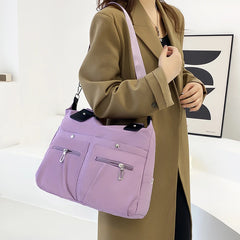 Canvas Portable Women Crossbody Shoulder Bags High Capacity Top Multifunction