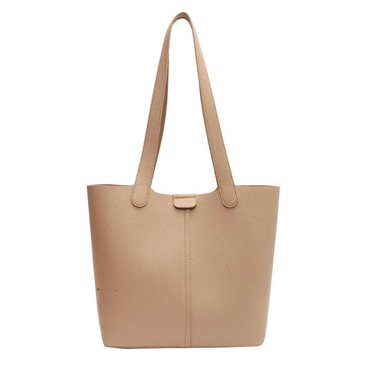 Women Shoulder Bags Tote PU Leather High Capacity Casual Multi-funct