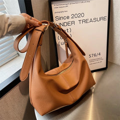 Fashion Women Shoulder Bag Tote PU Leather Large Capacity Shopping