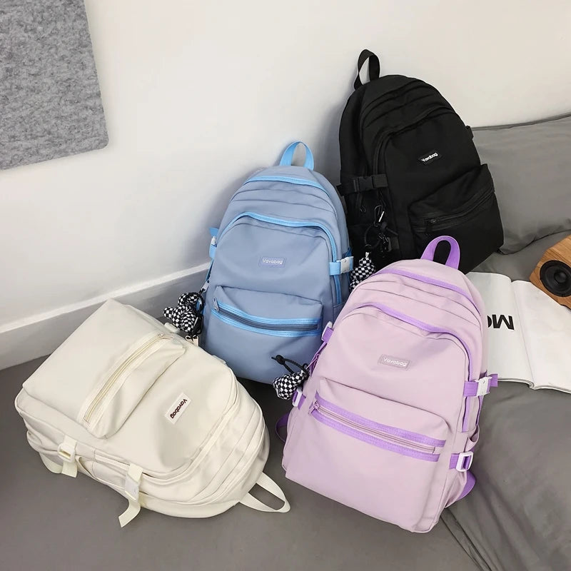 Female Male Big BookBag Girl Boy Laptop College Backpack Lady Men Travel Leisure