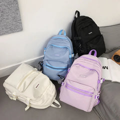 Female Male Big BookBag Girl Boy Laptop College Backpack Lady Men Travel Leisure