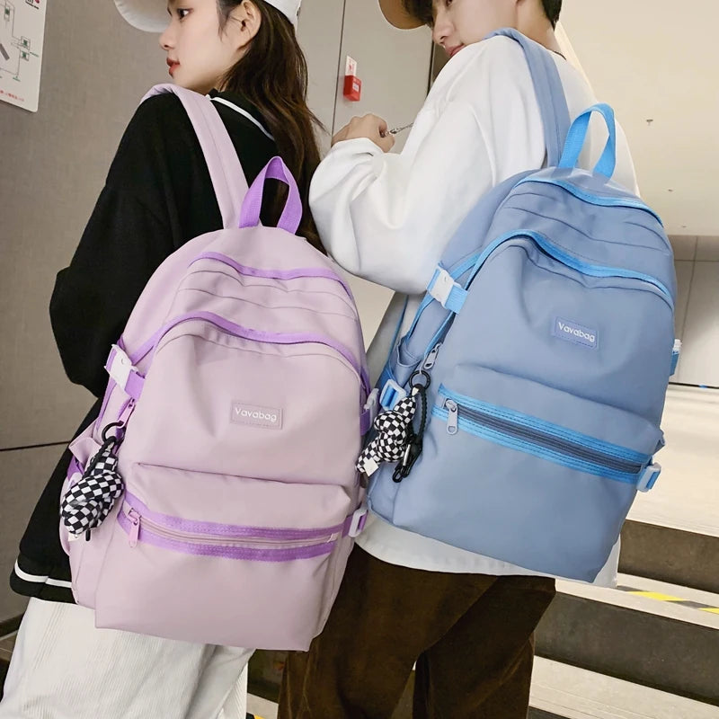 Female Male Big BookBag Girl Boy Laptop College Backpack Lady Men Travel Leisure