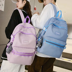 Female Male Big BookBag Girl Boy Laptop College Backpack Lady Men Travel Leisure