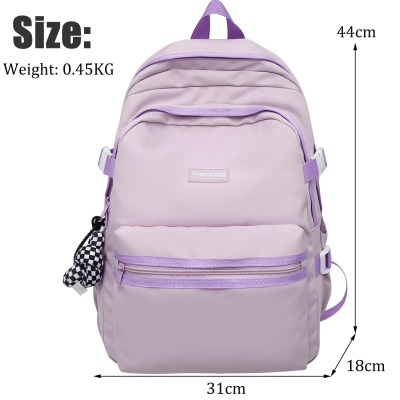 Female Male Big BookBag Girl Boy Laptop College Backpack Lady Men Travel Leisure