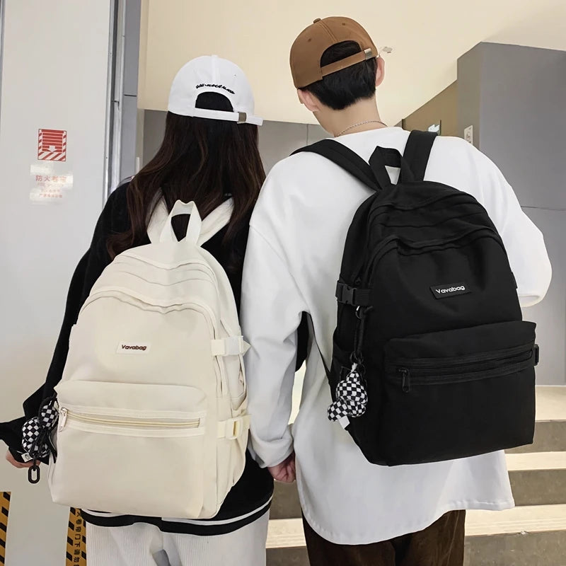 Female Male Big BookBag Girl Boy Laptop College Backpack Lady Men Travel Leisure