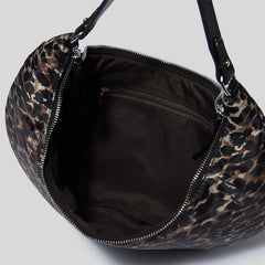Half Moon Space Padded Shoulder Bag Down Cotton Lady Handbag