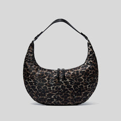 Half Moon Space Padded Shoulder Bag Down Cotton Lady Handbag