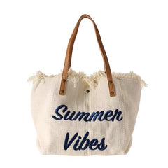 Leater Canvas Beach Bag Large Capacity Travel Tote Bags Shoulder Bag