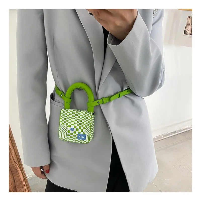Hot Checker Crossbody Bag - One Shoulder Mini Versatile