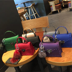 Hot Frosted Matte High Women's Solid Shoulder Crossbody Bag