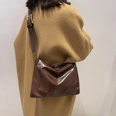 Large Capacity Retro Texture Crossbody Bag Work Student