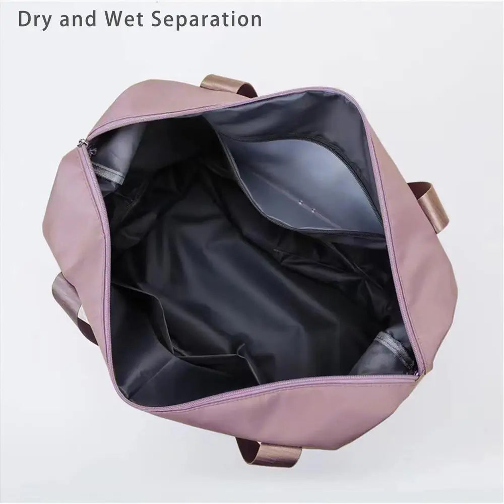 Large-Capacity Double-Layer Travel Bag Boys Oxford Cloth Handbag Women's Bag