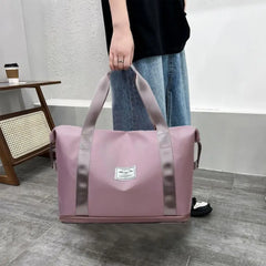 Large-Capacity Double-Layer Travel Bag Boys Oxford Cloth Handbag Women's Bag