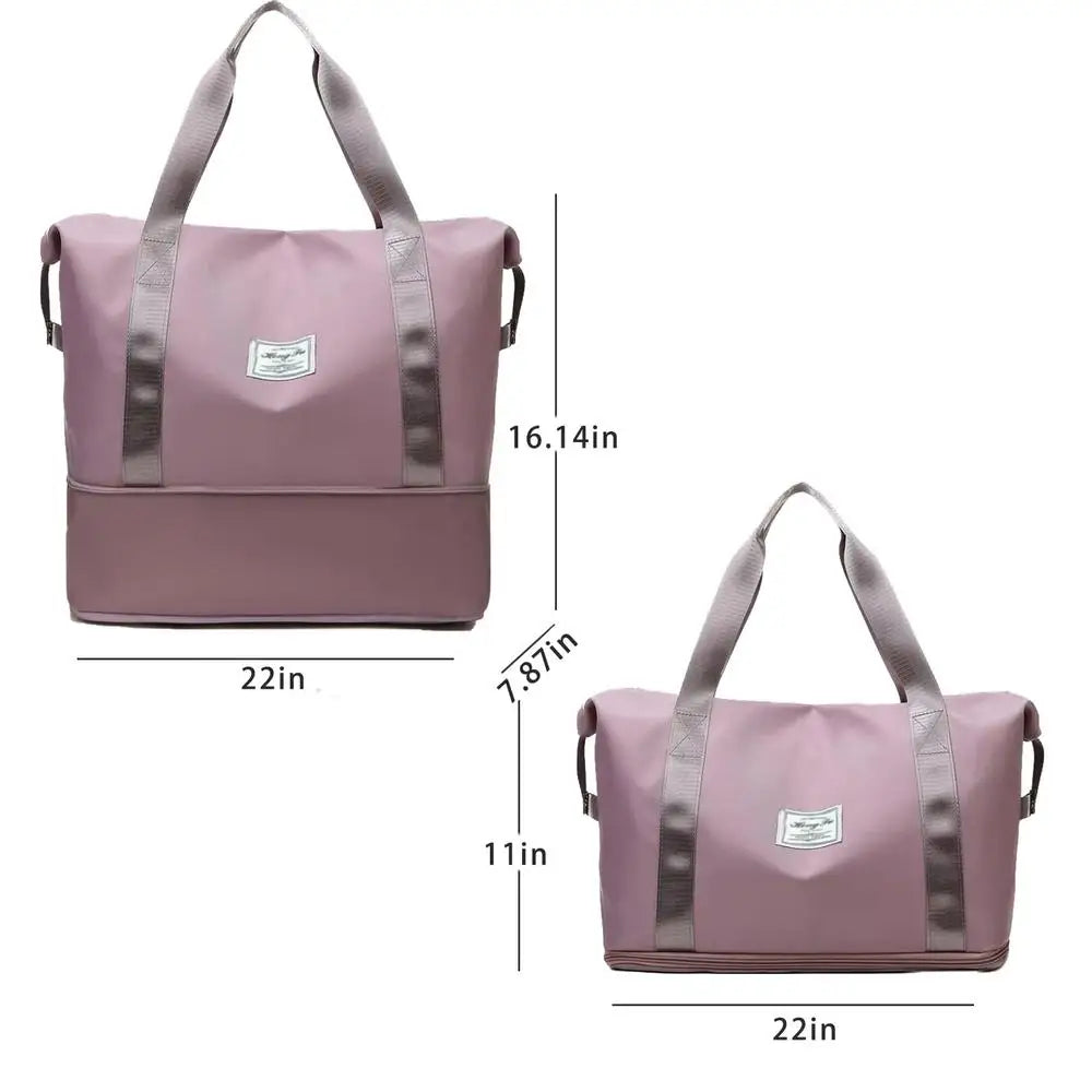 Large-Capacity Double-Layer Travel Bag Boys Oxford Cloth Handbag Women's Bag