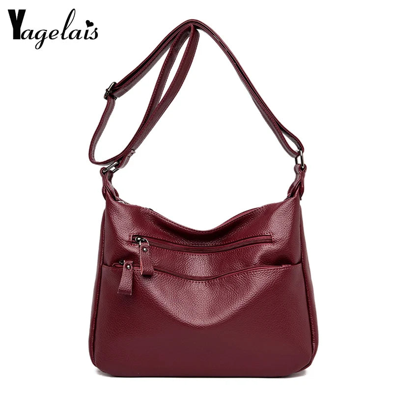 High Quality Sheepskin Leather Tote Bag for Women