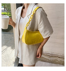 Leather Women Handbags with Chains Shoulder Bags