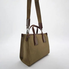 Mini Flap Handbag Canvas Shoulder Bag Small Tote Purse