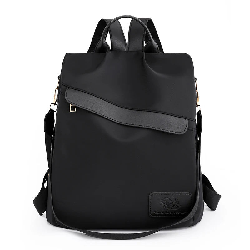 Nylon Women Backpack Anti Theft Bagpack Waterproof Rucksack Lady Large Capacity