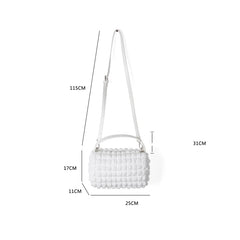 Foamflower Small Box Handbag for Women Crossbody Shoulder Bag