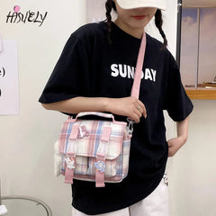 Japanese Style Nylon Tote Bag Crossbody Handbag