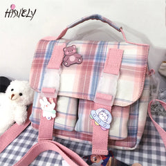 Japanese Style Nylon Tote Bag Crossbody Handbag